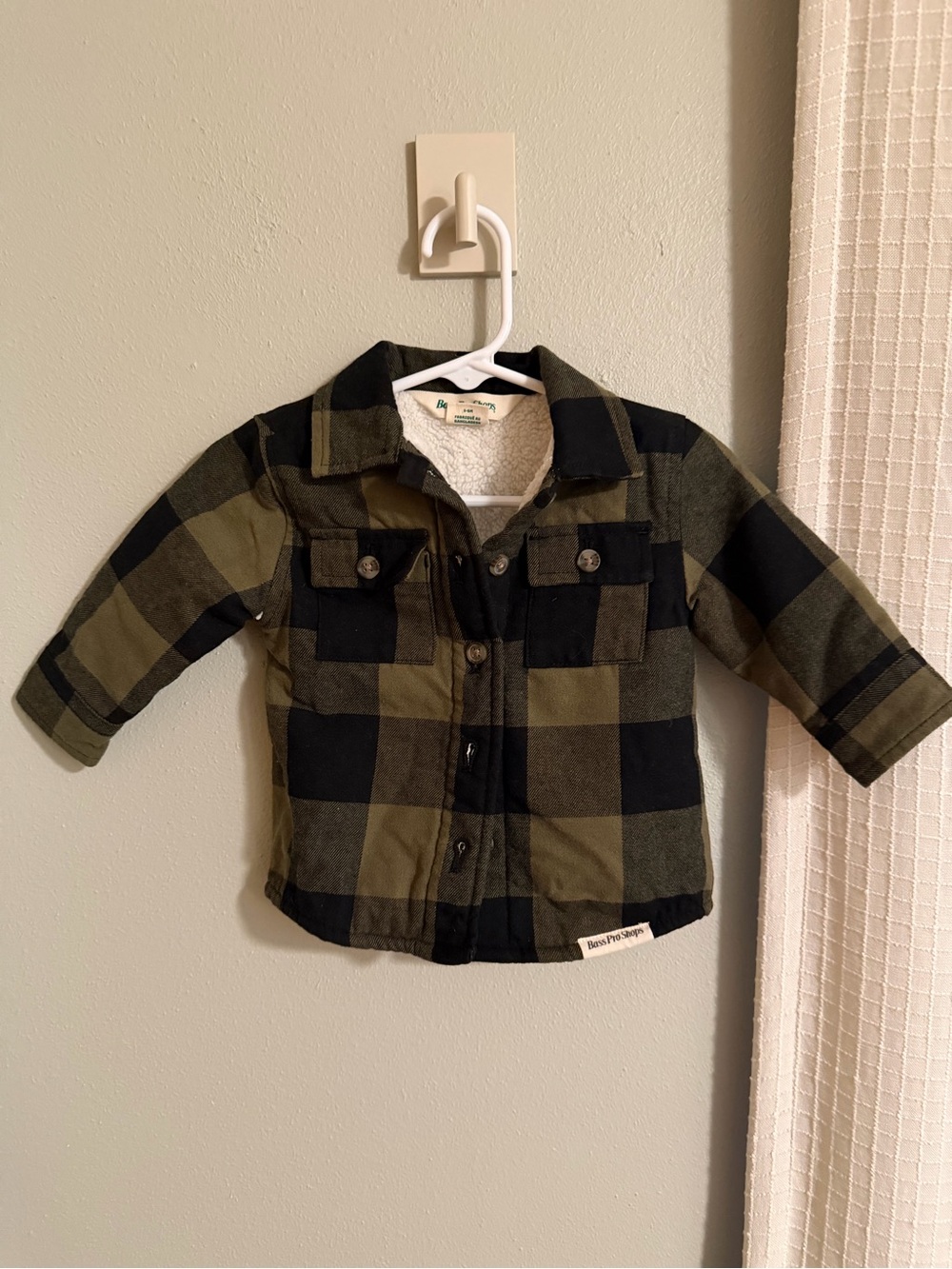 Baby 3-6 Month Bass Pro Shops Olive & Black Jacket